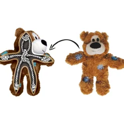 Best Kong HSZ Wild Knots Bear S/Mm. Squeaker Polyester Baumwolle