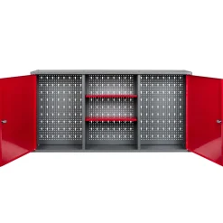 Online Kreher Metall-Werkstattschrank 120 x 60 x 19 cm rot
