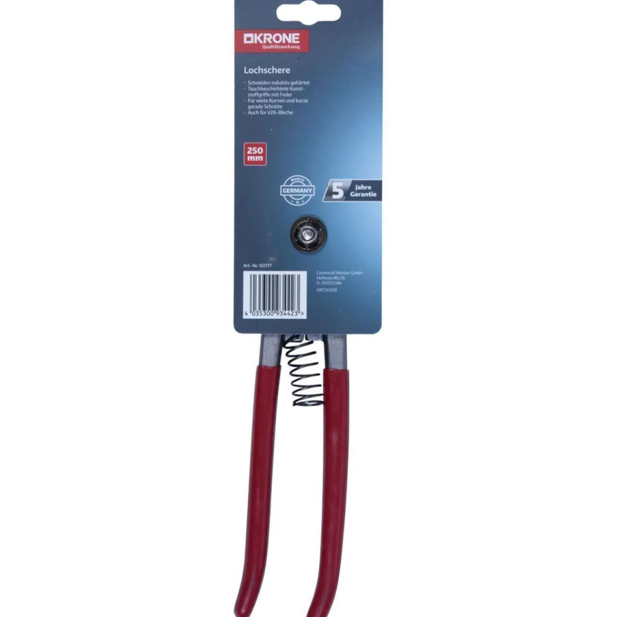 Outlet Krone Loch-Blechschere 250 mm