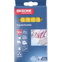 Outlet Krone Signierkreide-Set gelb 12-teilig