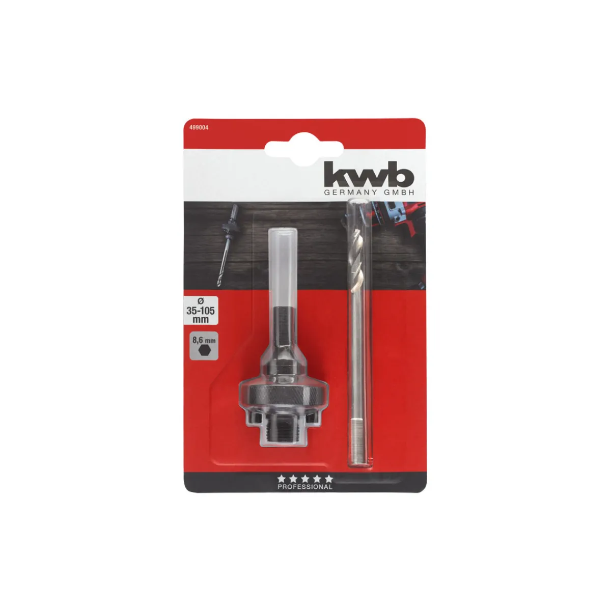 Best kwb Aufnahmeschaft HEX Durchmesser 35-105 mm