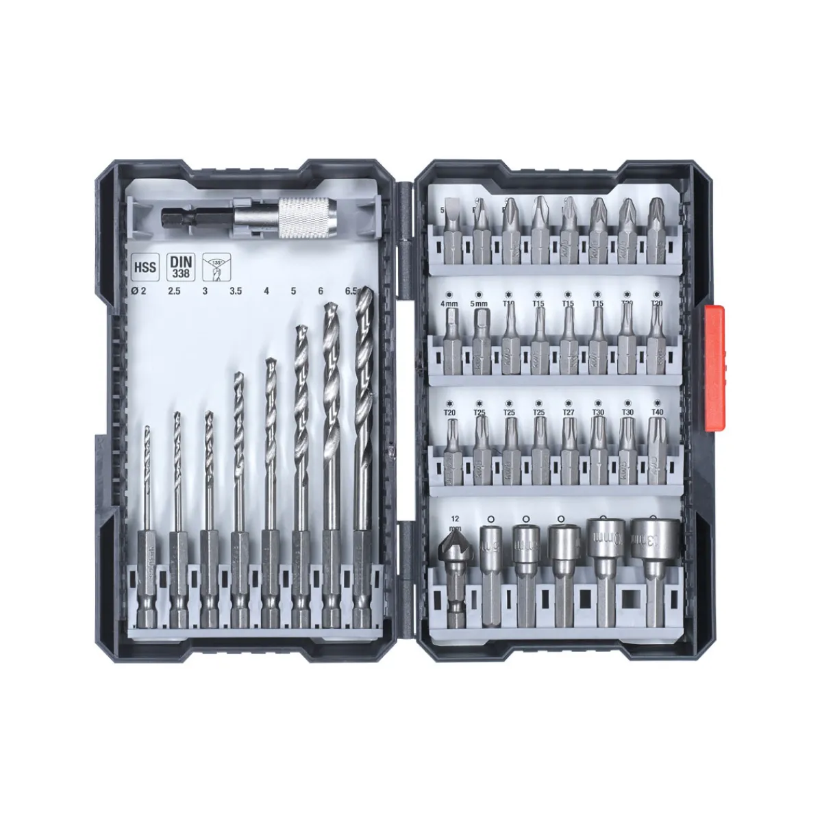 Clearance kwb Bit-Bohrerbox 39 teilig inklusive L-Box
