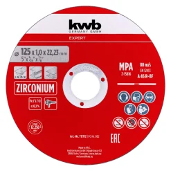 Clearance kwb Expert Inox-Gewebetrennscheiben-Set für Metall gerade, extradünn 10-tlg. Ø 125 x 1 mm