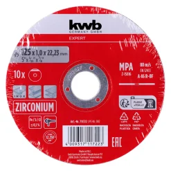 Clearance kwb Expert Inox-Gewebetrennscheiben-Set für Metall gerade, extradünn 10-tlg. Ø 125 x 1 mm