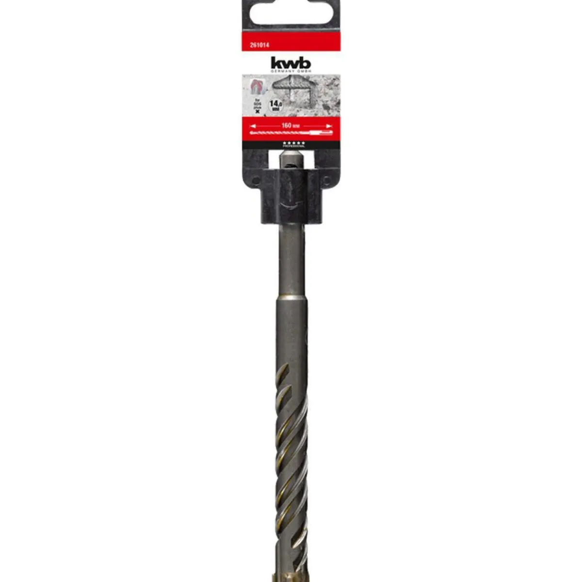 Clearance kwb Hammerbohrer Cross Tip Spitze 4 schneidig 160 mm Durchmesser 14 mm