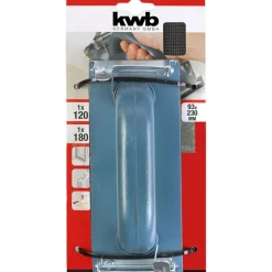 Clearance kwb Handschleifer-Set mit 2 Gitterleinenstreifen