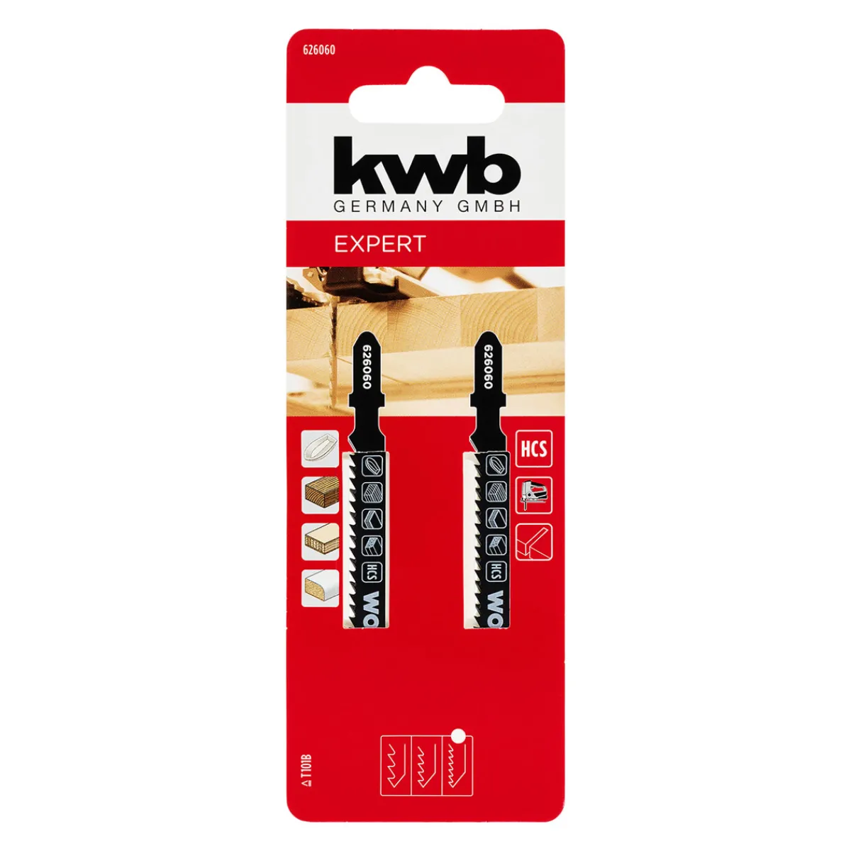 Hot kwb HCS-Stichsägeblätter mit T-Schaft für Holz fein 2-tlg. 100 mm