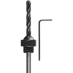 Hot kwb Holzspiralbohrer-Set mit Aufstecksenker und Tiefenstop 3 teilig Durchmesser 5 mm