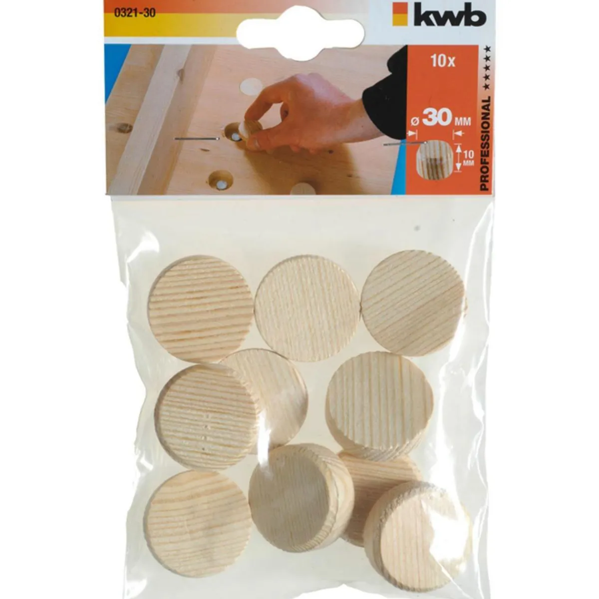 Clearance kwb Konusplättchen Durchmesser 30 mm 10 Stück