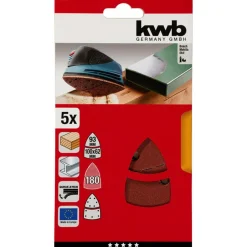 Sale kwb Schleifdreiecke Quick Stick Holz und Metall K180