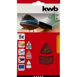 Online kwb Schleifdreiecke Quick Stick Holz und Metall K40