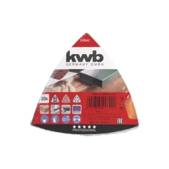 Discount kwb Schleifdreiecke Quick Stick Holz und Metall 93 mm K120