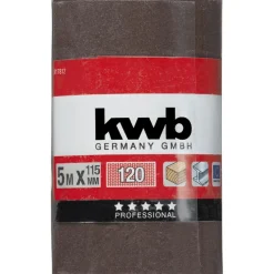 Sale kwb Schleifmittel-Rollen Holz und Metall 5 m x 115 mm K120