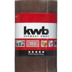 Sale kwb Schleifmittel-Rollen Holz und Metall 5 m x 115 mm K180
