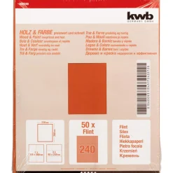 Sale kwb Schleifpapier Holz und Farbe Flint 230 x 280 mm K240