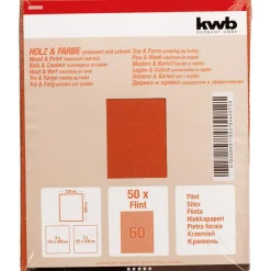 Hot kwb Schleifpapier Holz und Farbe Flint 230 x 280 mm K60