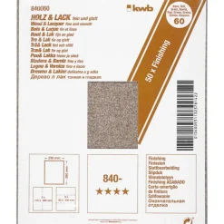 Clearance kwb Schleifpapier Holz und Lack Finishing 230 x 280 mm K60