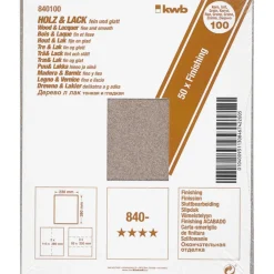 Clearance kwb Schleifpapier Holz und Lack Finishing 230 x 280 mm K100