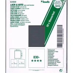 Sale kwb Schleifpapier Lack und Auto wasserfest 230 x 280 mm K600