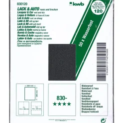 Best kwb Schleifpapier Lack und Auto wasserfest 230 x 280 mm K120