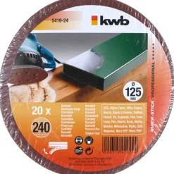 Online kwb Schleifscheiben Quick-Stick Holz und Metall Durchmesser 125 mm K240