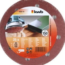 Online kwb Schleifscheiben Quick-Stick Holz und Metall Durchmesser 150 mm