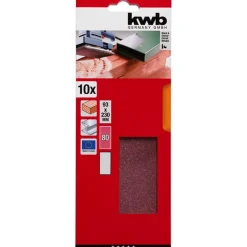 Hot kwb Schleifstreifen Holz und Metall 93 x 230 mm K80