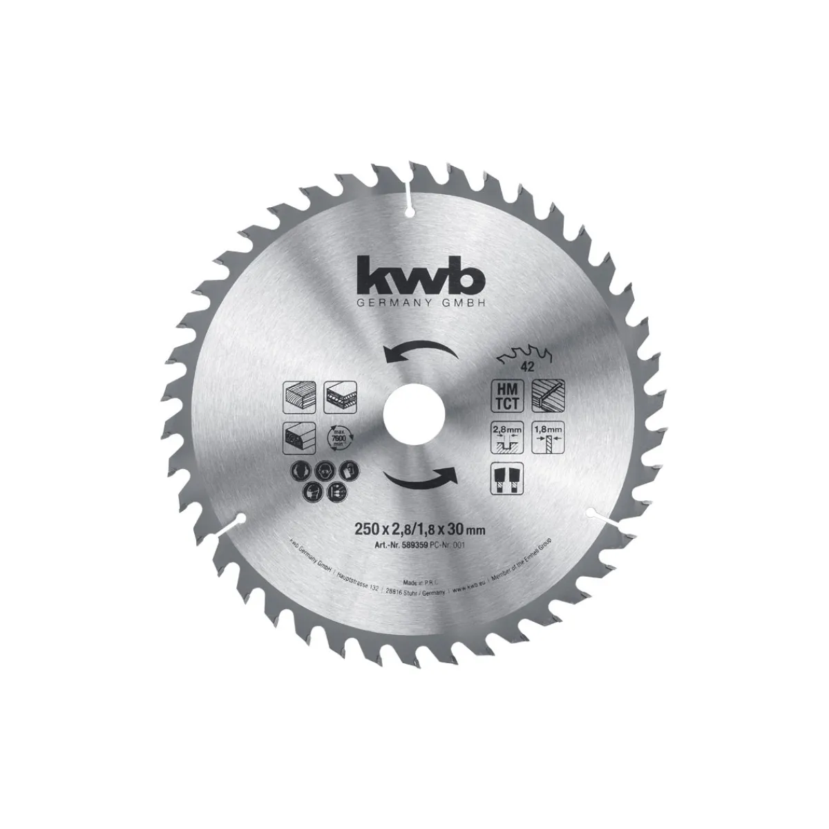 Hot kwb Spanplattenkreissägeblatt Durchmesser mm