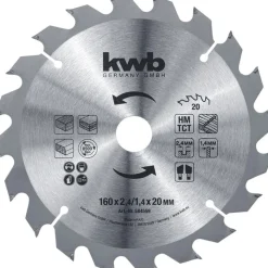 Discount kwb Spanplattensägeblatt für Handkreissäge Durchmesser 160 mm