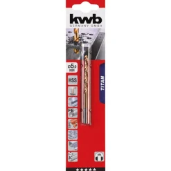 Clearance kwb Spiralbohrer Titan Durchmesser 5 mm