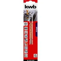 Hot kwb Spiralbohrer Titan Durchmesser 4 mm