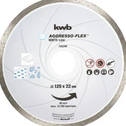 Best kwb Trennscheiben Aggreso Flex White Line Diamant Durchmesser 125 mm