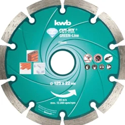 Outlet kwb Trennscheiben Diamant Cut-Fix Green-Line Durchmesser 125 mm