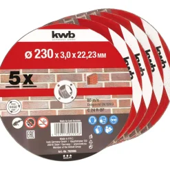 Sale kwb Trennscheiben Steinbearbeitung Durchmesser 230 mm 5 Stück