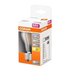 Sale Osram LED Gluehlampe E27 250lm 2.700K 25 WErsatz warmweiss Filament matt
