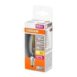 Sale Osram LED Kerze dim E14 470lm 2.700K 40 WErsatz warmweiss Filament klar