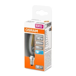 Osram LED Kerze E14 470lm 4.000K40 W Ersatz kaltweiss Filament klar