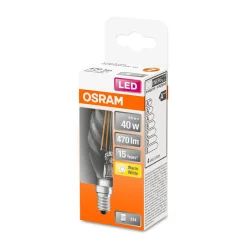 Hot Osram LED Kerze gedreht E14 470lm 2.700K 40 WErsatz warmweiss Filament klar