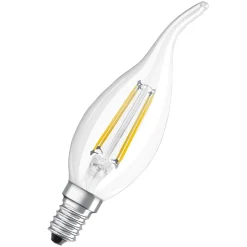 Clearance Osram LED Kerze windstoss E14 470lm 2.700K40 W Ersatz warmweiss Filament klar