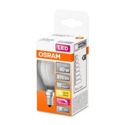 Sale Osram LED Tropfen dim E14 470lm 2.700K 40 WErsatz warmweiss Filament matt