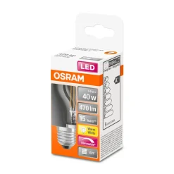 Clearance Osram LED Tropfen dim E27 470lm 27K 40 WErsatz warmweiss Filament klar