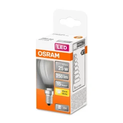 Best Osram LED Tropfen E14 250lm 2.700K 25 WErsatz warmweiss Filament matt