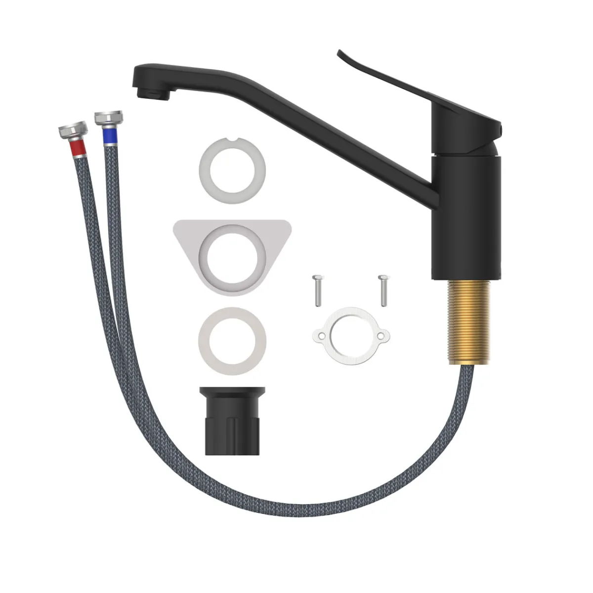 Best LENZ Spültischarmatur Mila Anti-Fingerabdruck Schwarz Matt