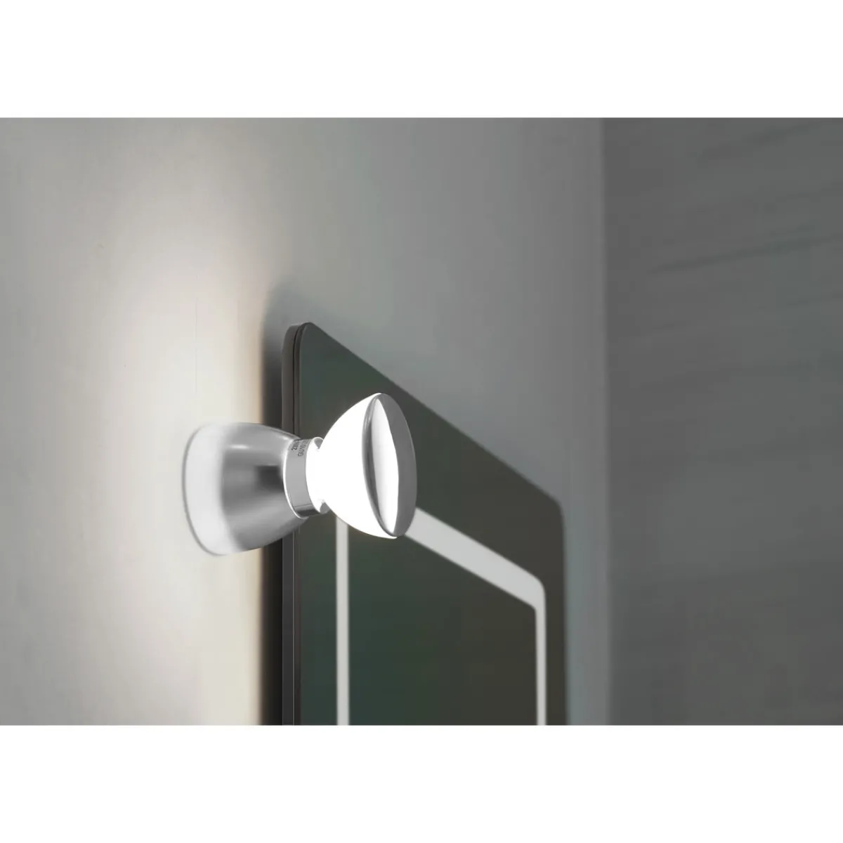New Lightme Badleuchte Aqua IP 44 Kopfspiegelleuchte Chrom