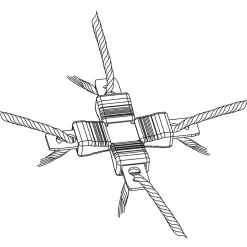 Sale Litzclip Litzen-Kreuzverbinder 5 St.