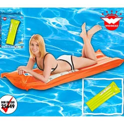 Discount Luftmatratze 2 Luftkammern 177 x 60 cm sortiert orange oder grün