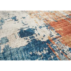 Hot Luxor living Teppich Polino 120x170 cm blau-koralle