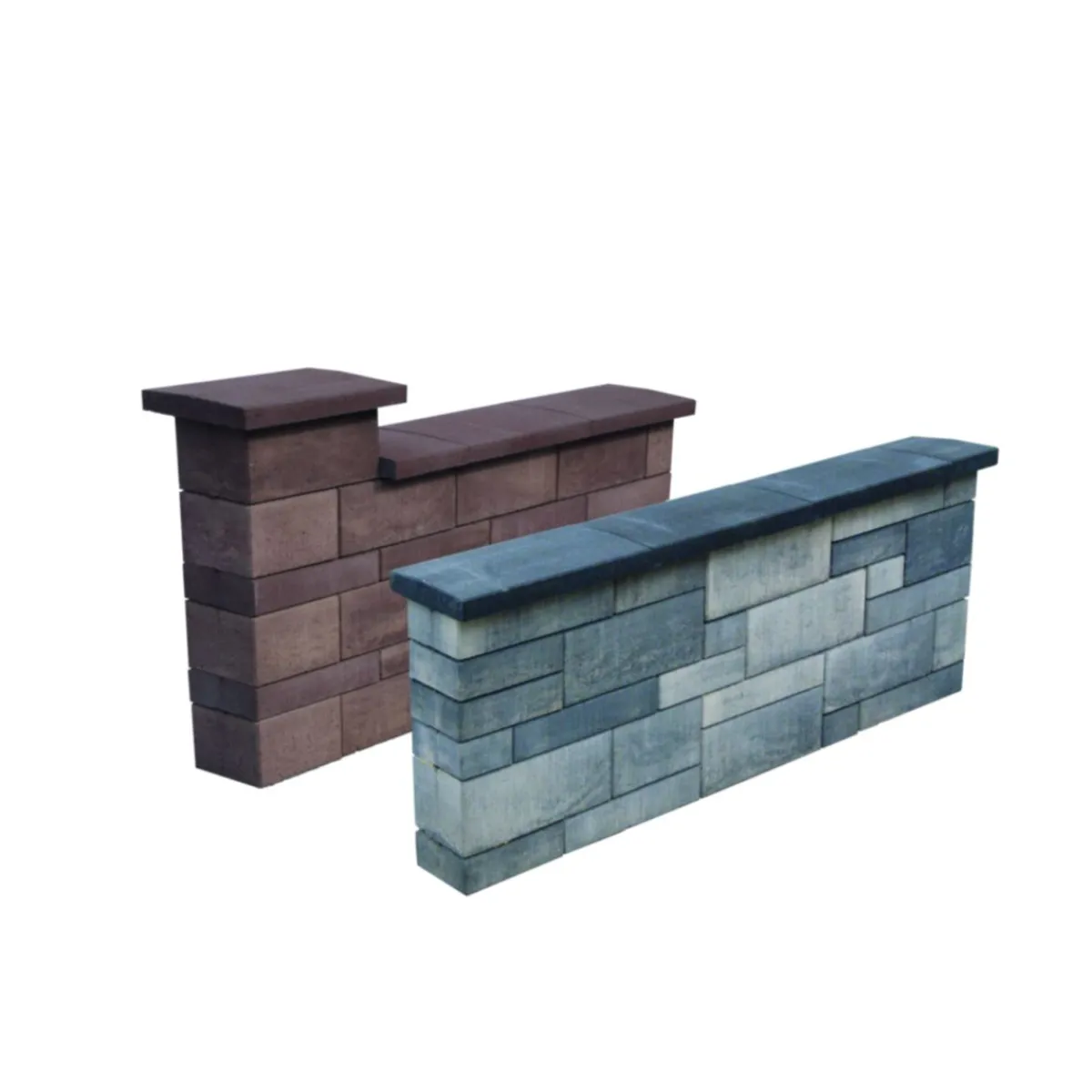 Online Lusit Mauer Trendline Vollstein 40x20x8,25 cmGrau-Anthr.-Melange