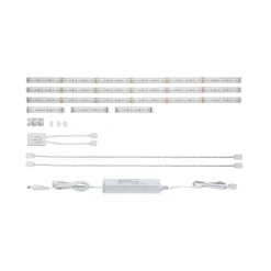 Outlet Paulmann MaxLED 500 Comfort Set kitchen 1,8m IP44Cover 2700K 11W 230/24V 20VA Silber Kst