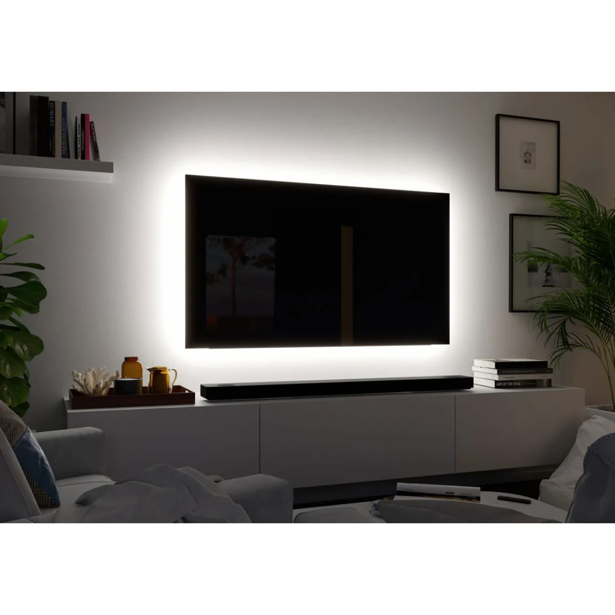 Discount Paulmann MaxLED 250 Comfort Sets TV 65 RGBW 3000K22W 230/24V Silber Kst